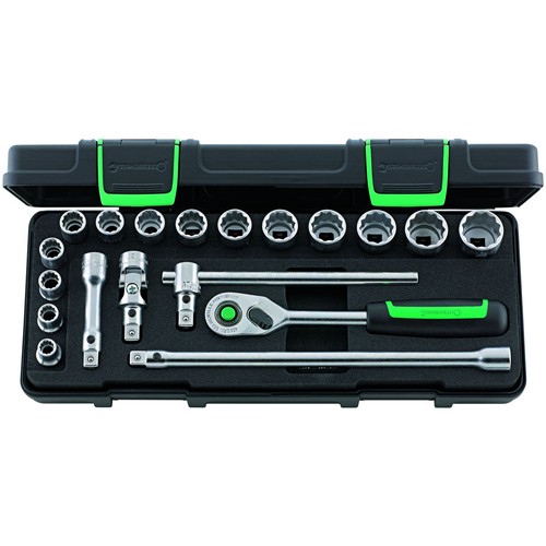 Quickrelease socket set 8 - set, 3/8