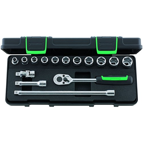 Socket set inch - set, (9.5mm)
